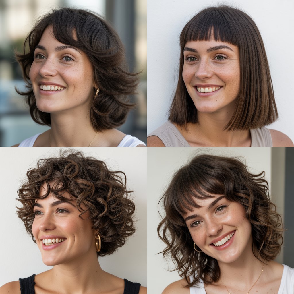 Shag with Angled Bangs