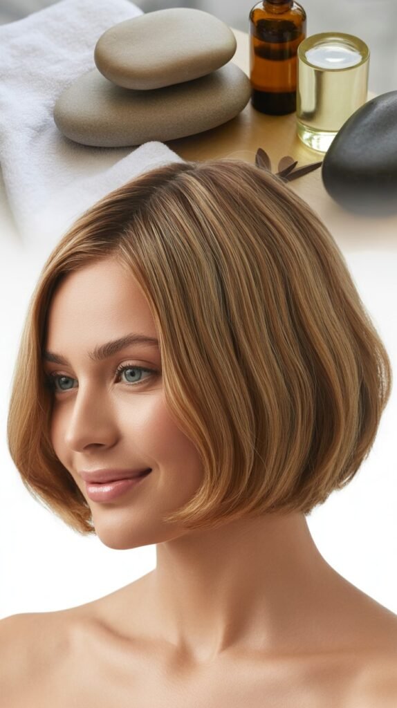 French Bob with Scalp Massage Routine