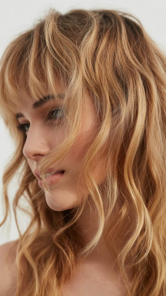  Textured Fringe with Beachy Waves
