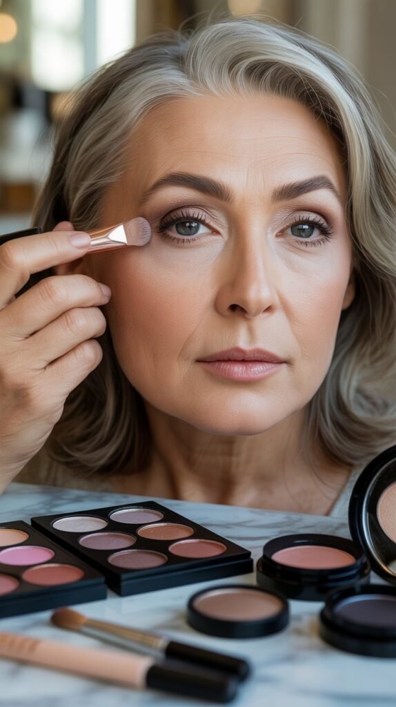 Choose Cream Shadows Over Powder for Mature Skin