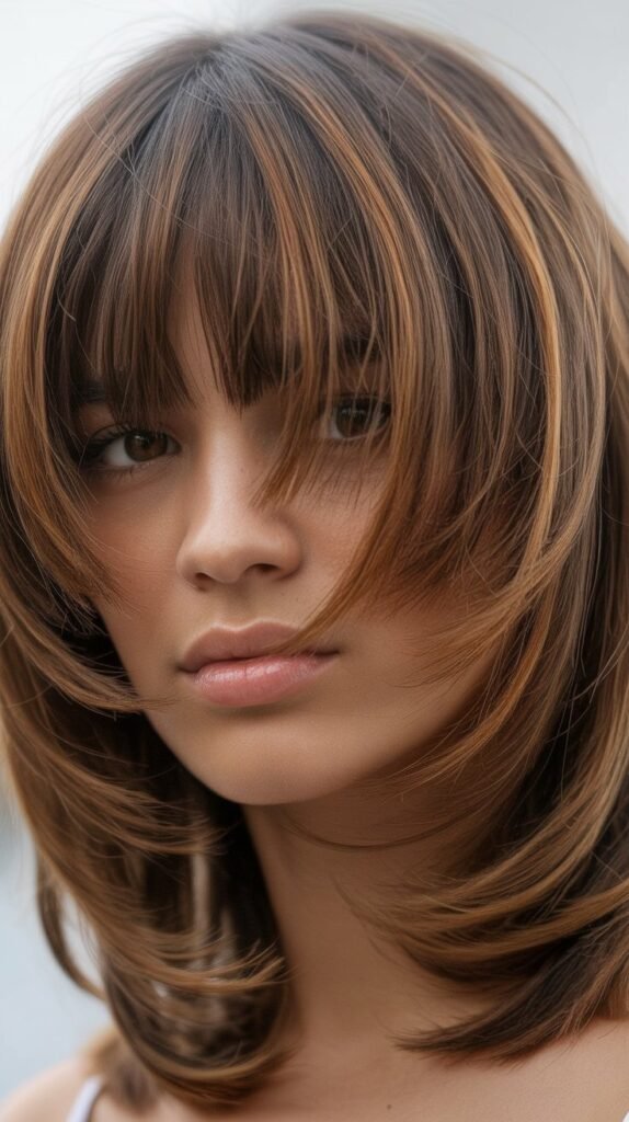 Soft Shag With Rounded Bangs