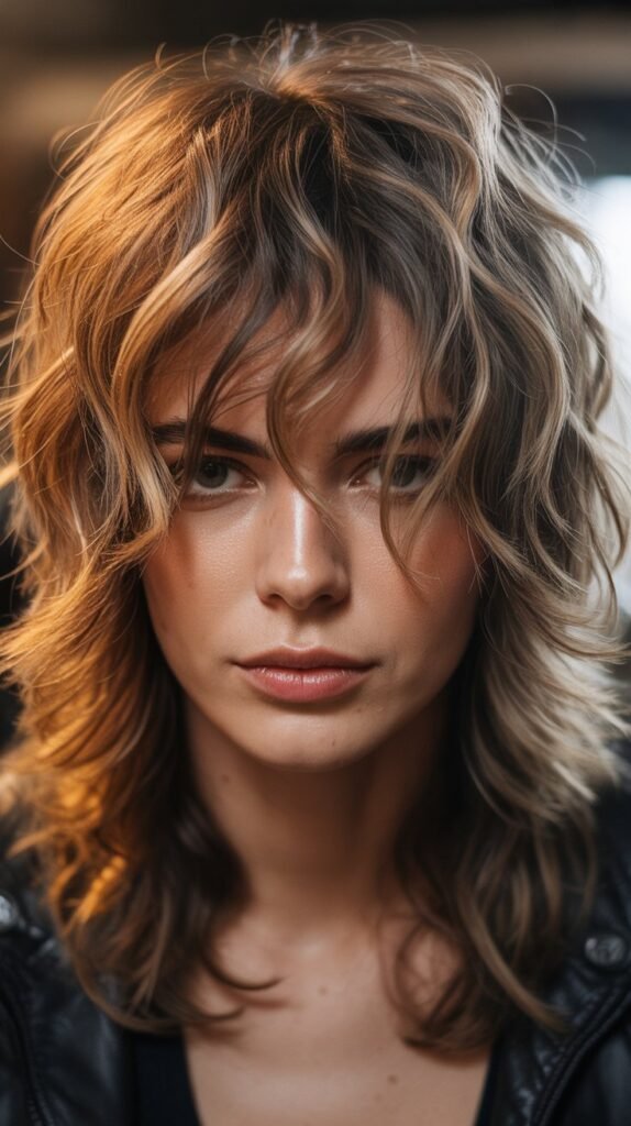 Rock-and-Roll Shag With Wispy Bangs