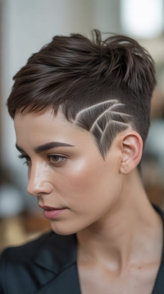 Pixie with Temple Detail