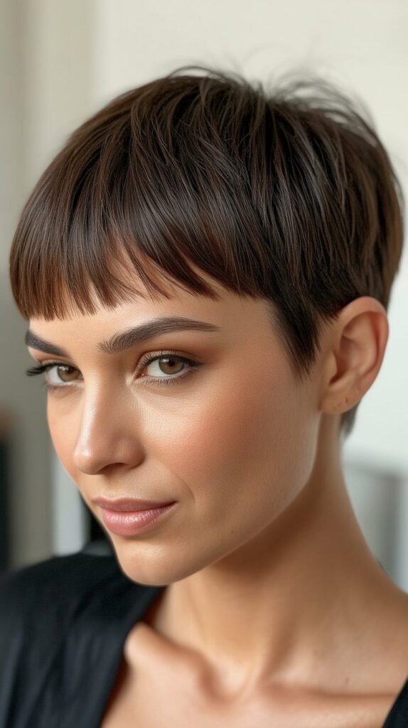 Pixie with Micro Bangs