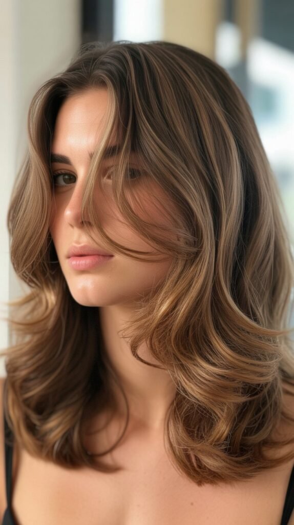 Layered Lob with Beachy Texture