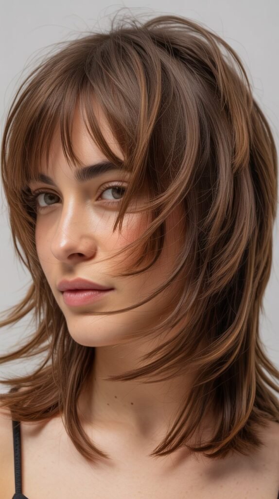 Piece-y Shag with Choppy Fringe