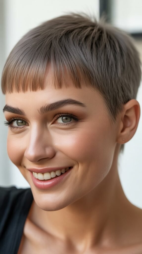 Pixie with Micro Bangs