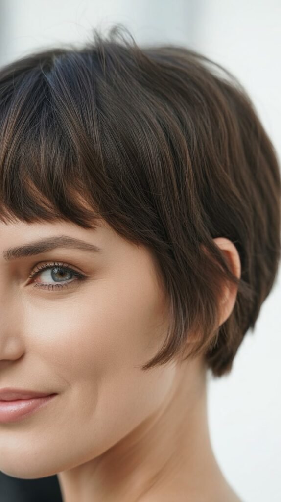 Pixie Bob With Baby Bangs