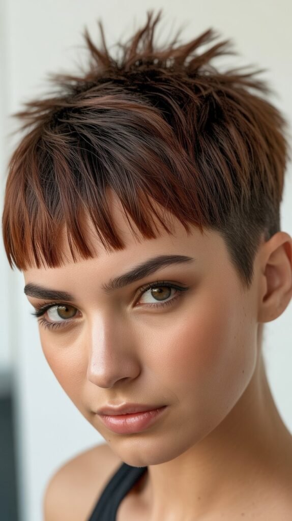 Spiky Pixie With Angular Bangs