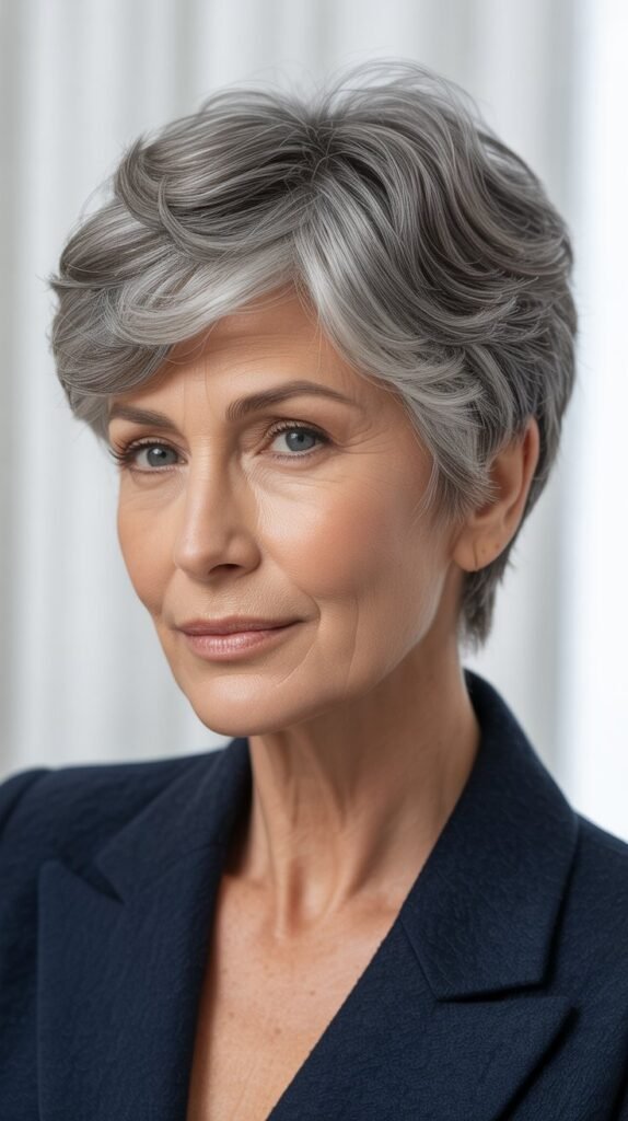The Natural Gray Pixie