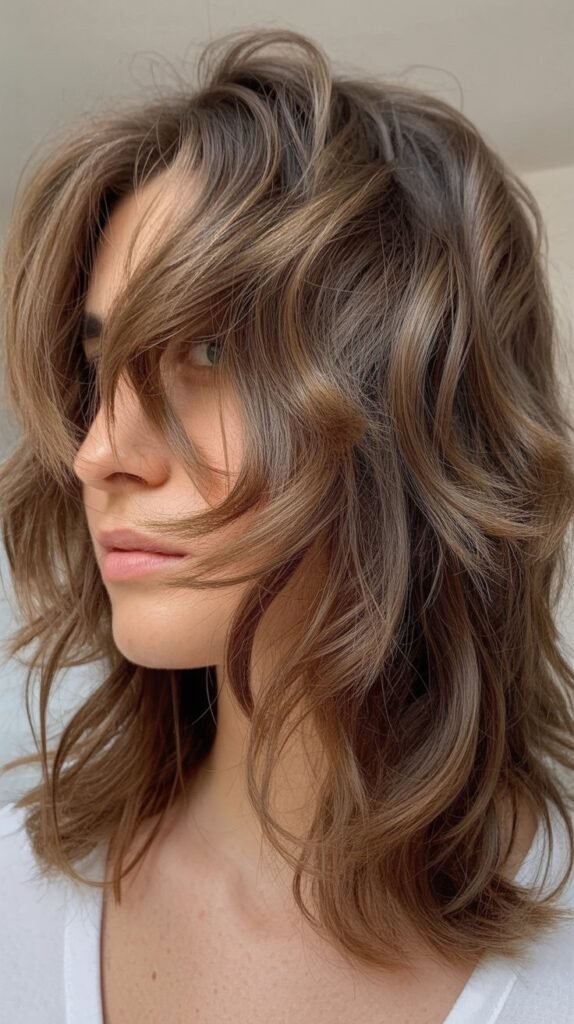 Messy Layered Shag with Movement