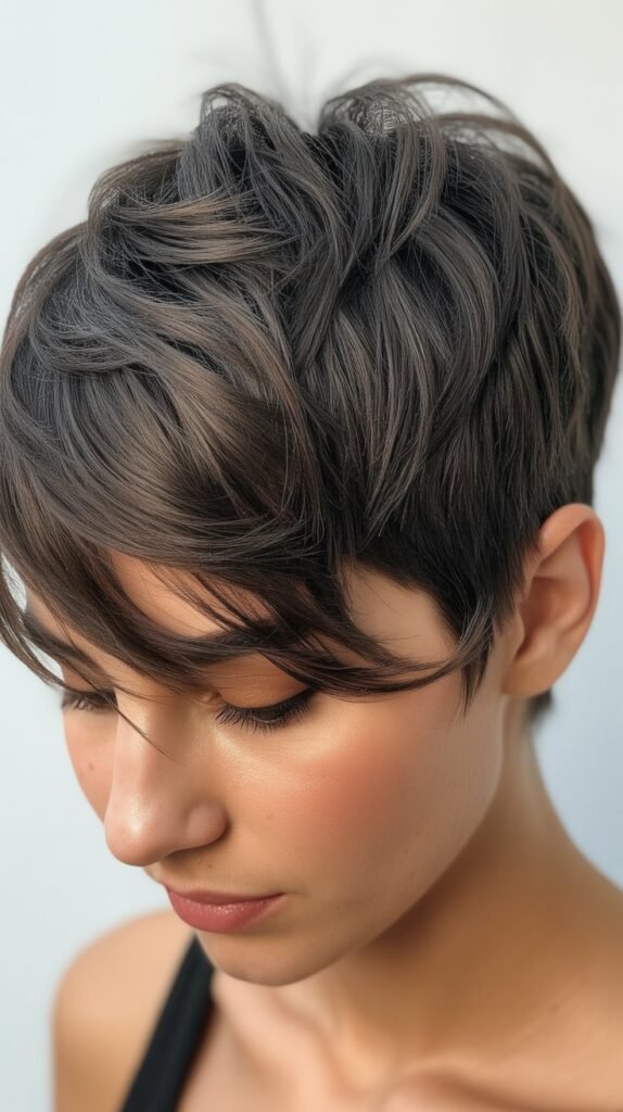 Choppy Pixie With Textured Crown