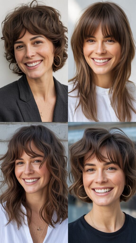 Choppy Bangs with Thinned-Out Layers