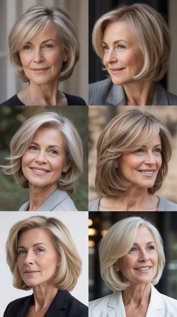 27 Must-Try Hairstyles for Women Over 60 with Fine Medium-Length Straight Hair