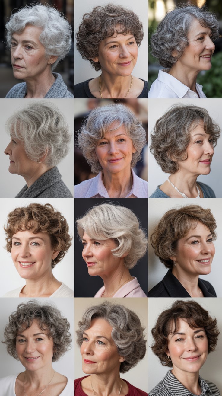 33 Gorgeous Hairstyles for Women Over 60 with Fine Curly Hair You'll Want ASAP