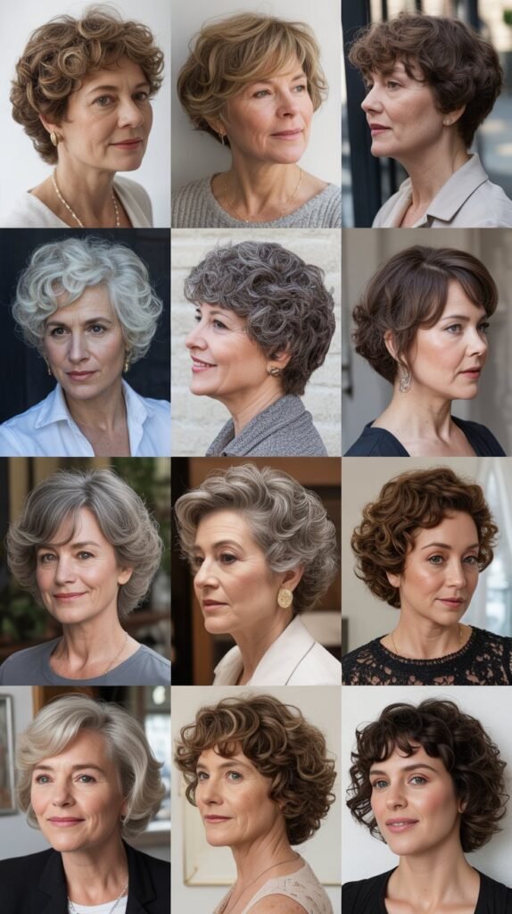 31 Gorgeous Hairstyles for Women Over 60 with Fine Curly Hair You'll Want ASAP