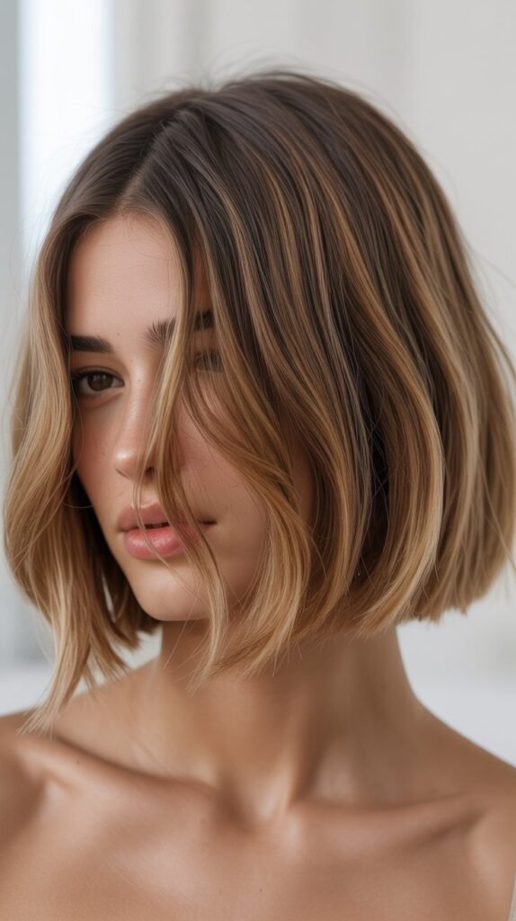 French Bob with Lived-In Roots