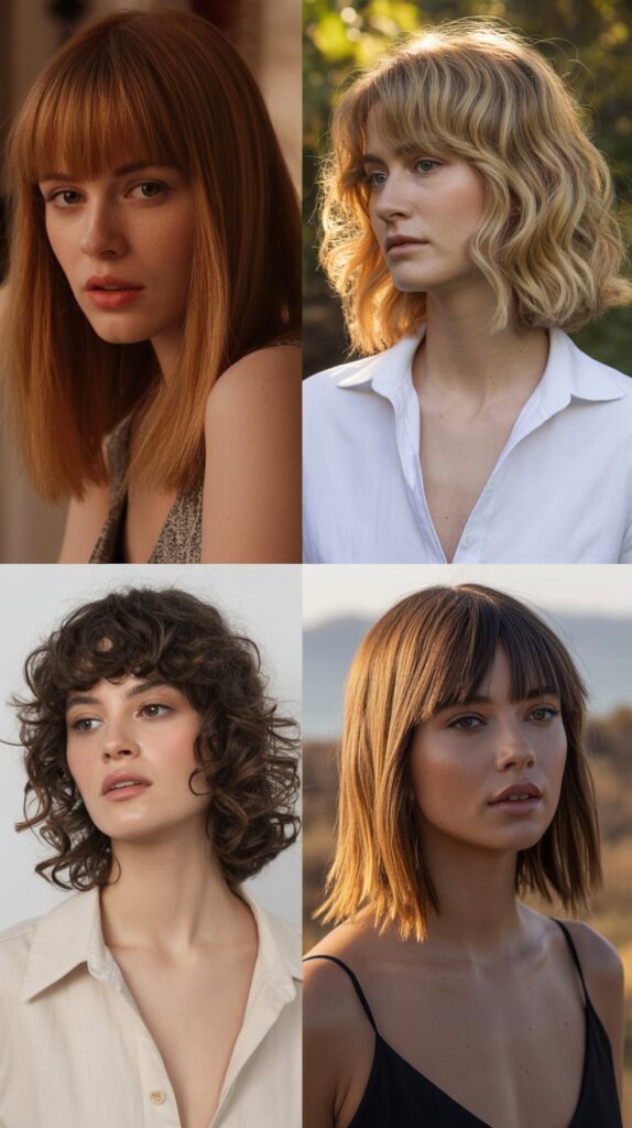 Why Wispy Bangs Work Perfectly with Medium Hair