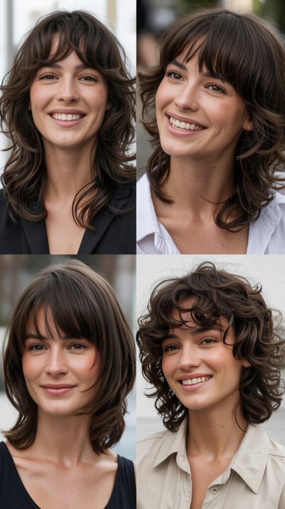  Layered Shag with Baby Bangs