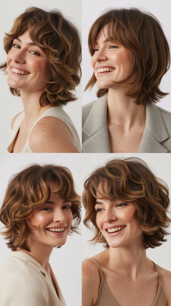 Shaggy Lob with Lots of Layers