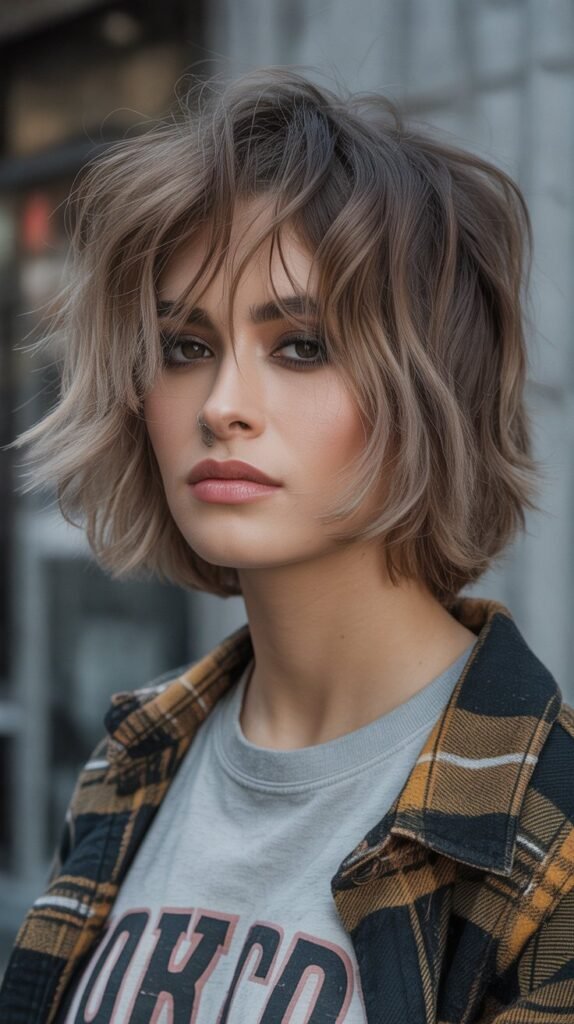 Soft Grunge Messy Bob