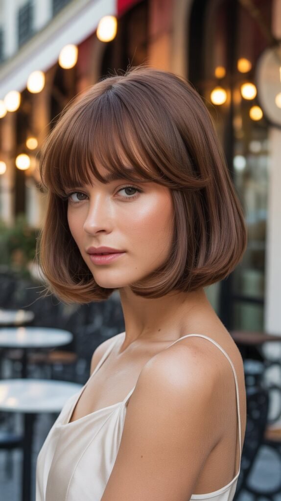 The French Bob with Curtain Bangs