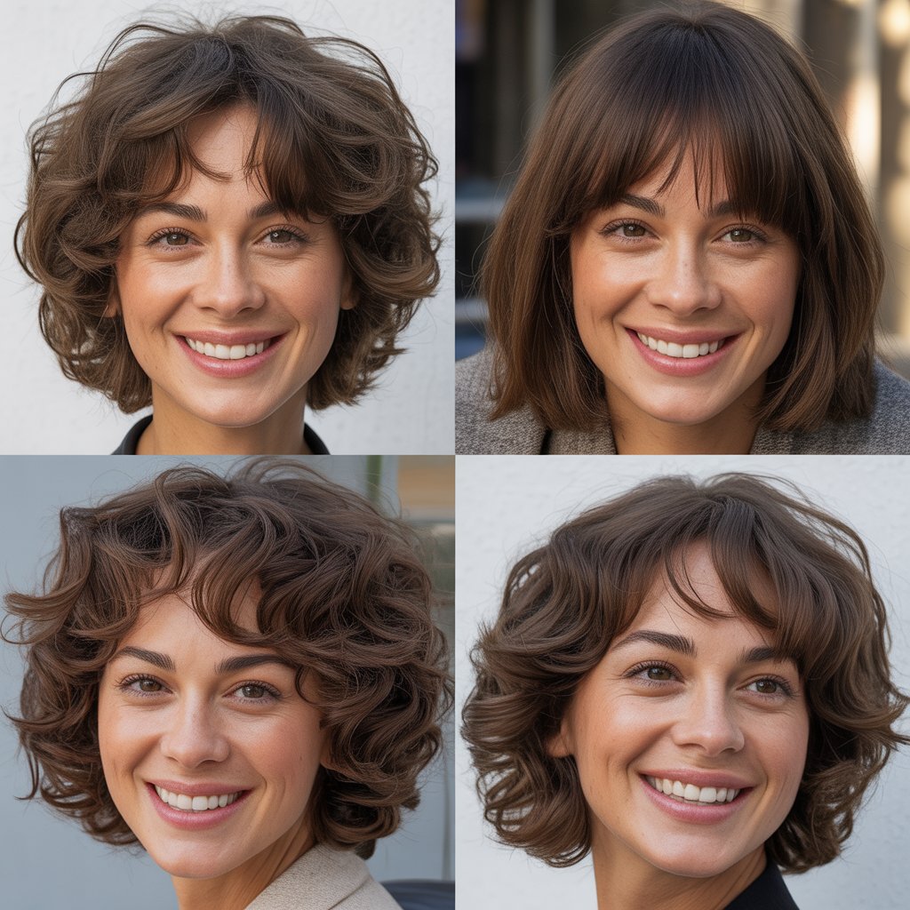 Shag with Piece-y Curtain Bangs