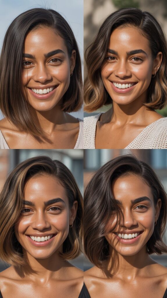 Sleek Lob with Shine