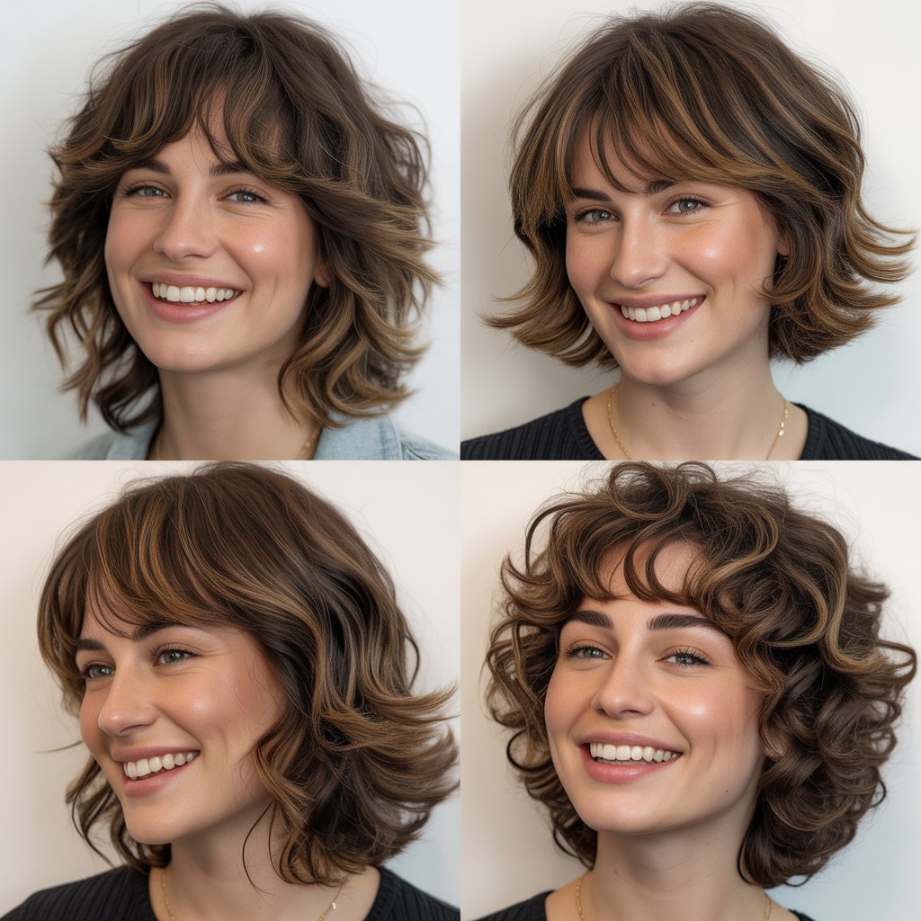 Shag with Rounded Bangs