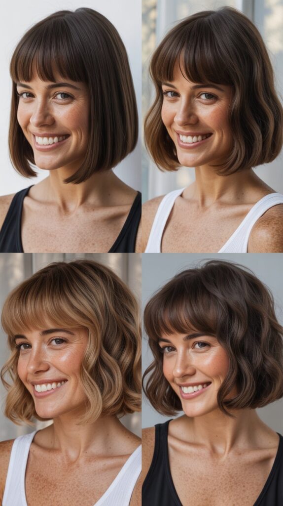  Bob With Long Arched Bangs