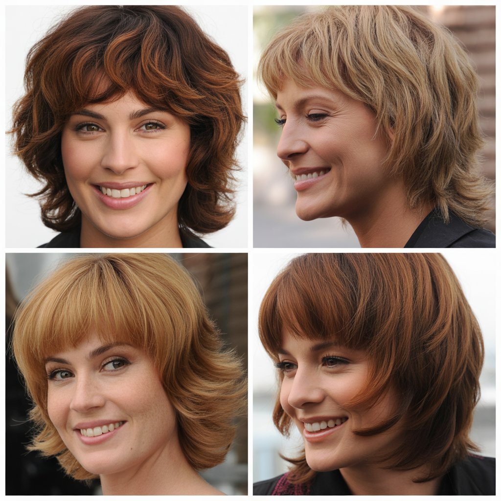 Shag with Razored Bangs