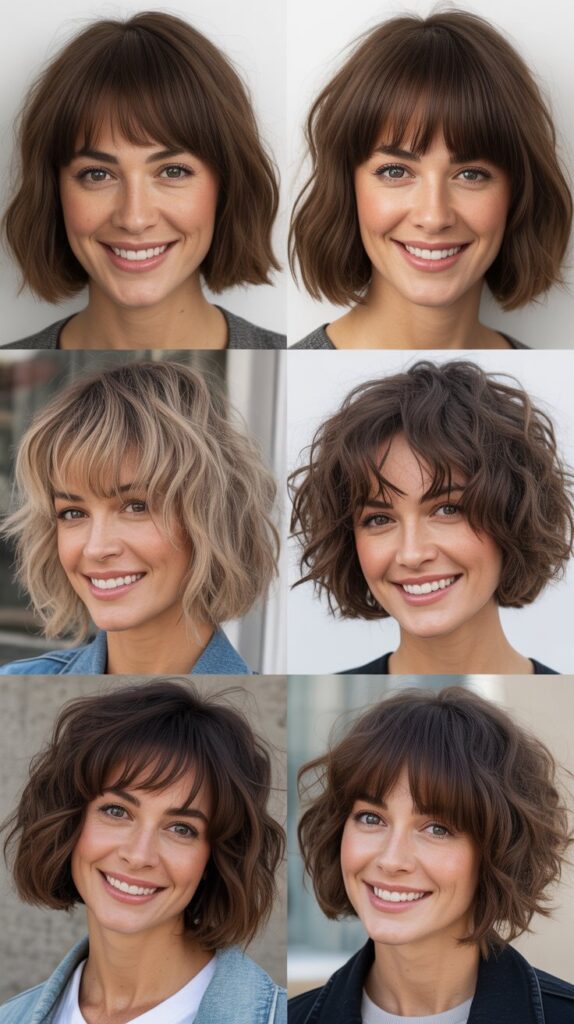  Modern Shag Bob With Long Fringe