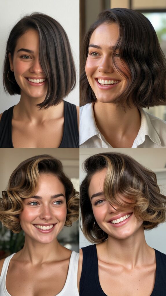 Side-Swept Long Bob