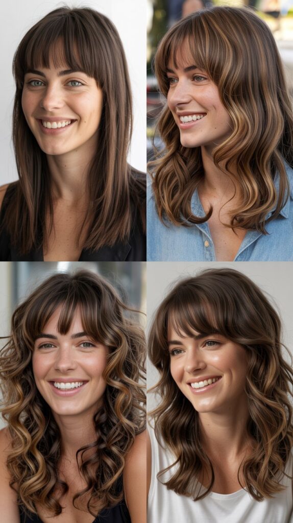  Graduated Layers with Full Straight-Across Bangs