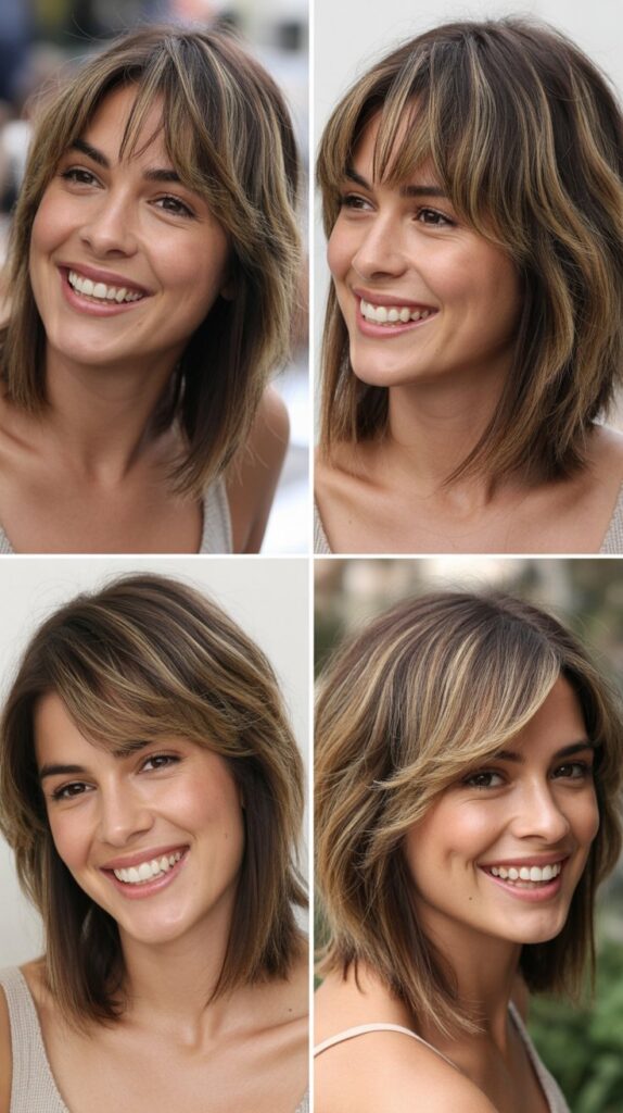 Long Bob With Textured Fringe