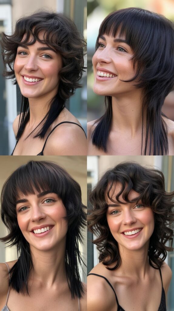 Wolf Cut with Piecy Fringe