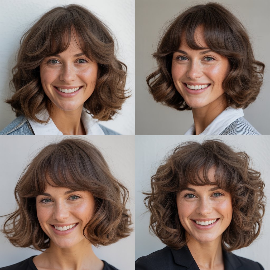 Soft Layers with Feathered Bangs