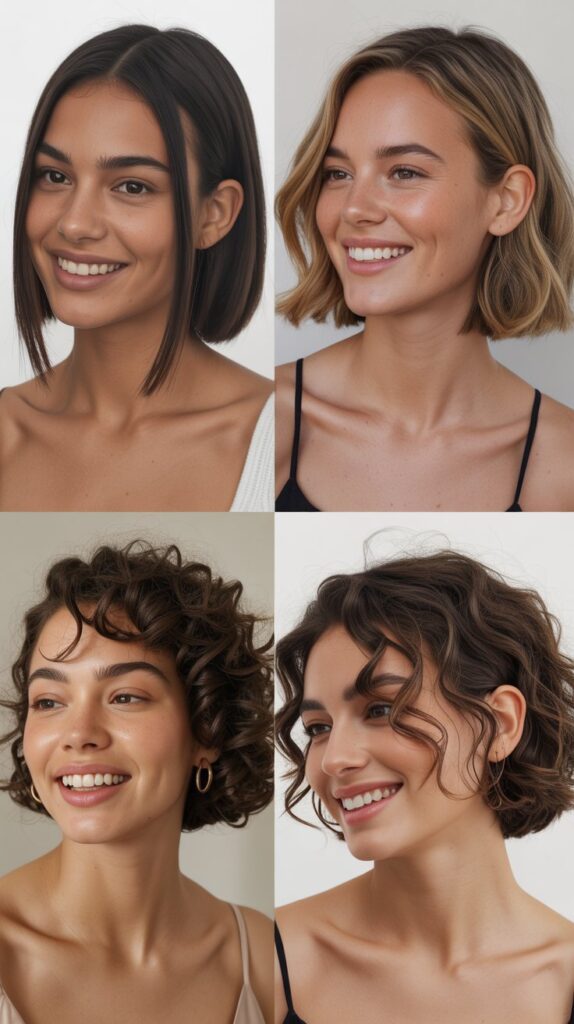 Tucked Behind Ears Long Bob