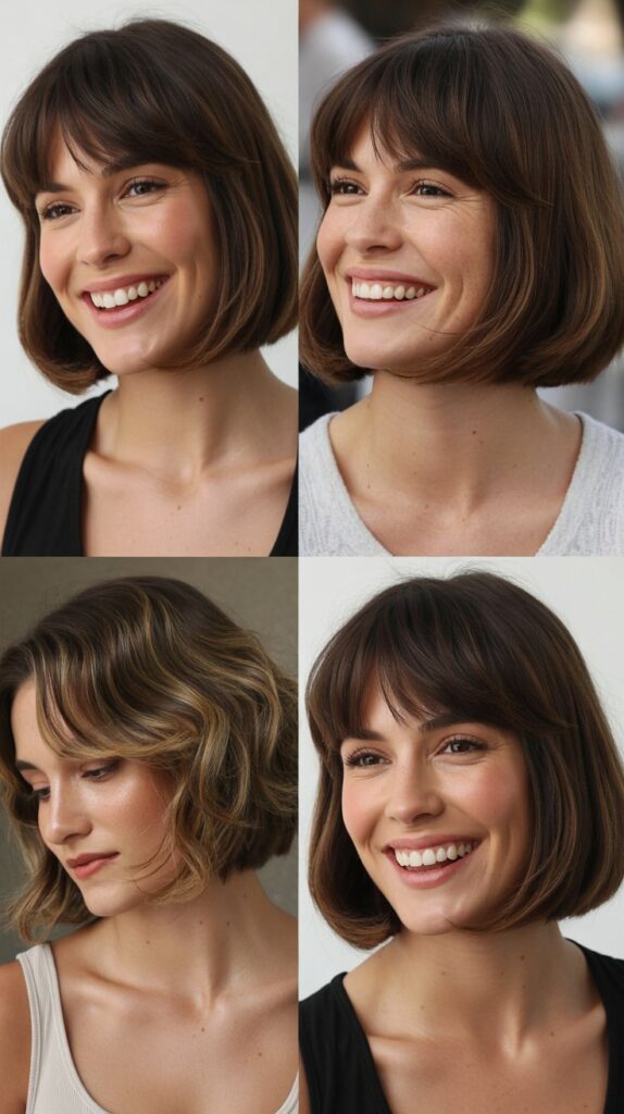  Graduated Bob With Long Sweeping Bangs