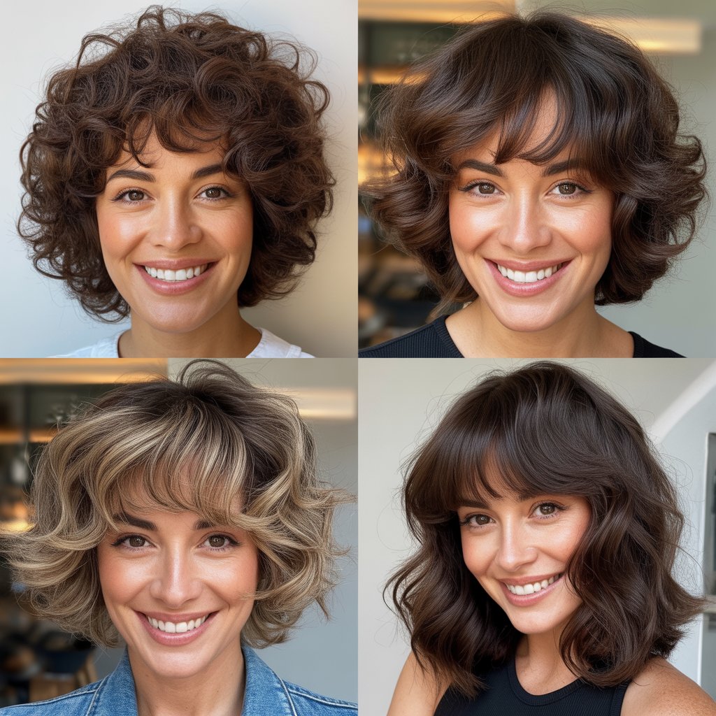  Shag with Piecey Textured Bangs