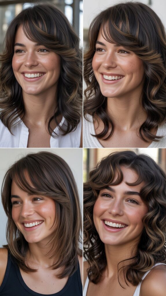 Swoopy Layers with Side Bangs