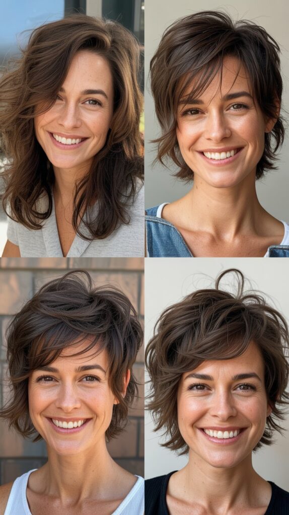 Wolf Cut with Tousled Bedhead Texture