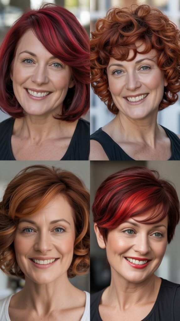 Bold Red and Auburn Transformations