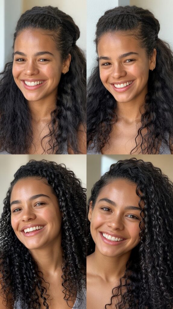  The Twisted Half-Down Style