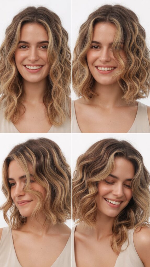The Wavy Lob with Balayage