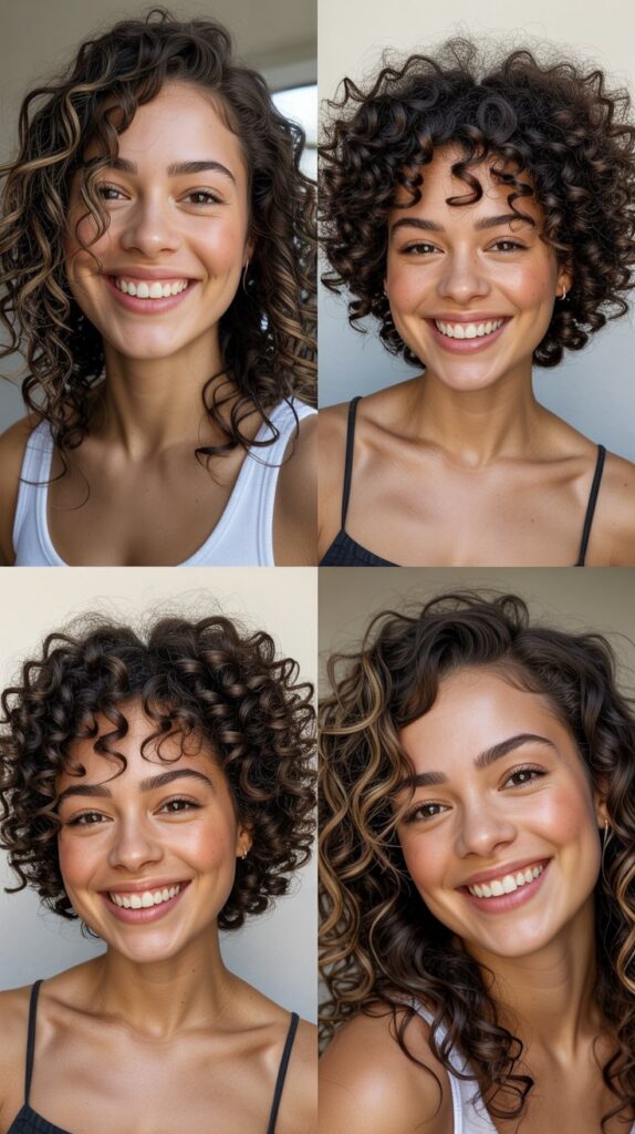 Textured Layers with Natural Curls