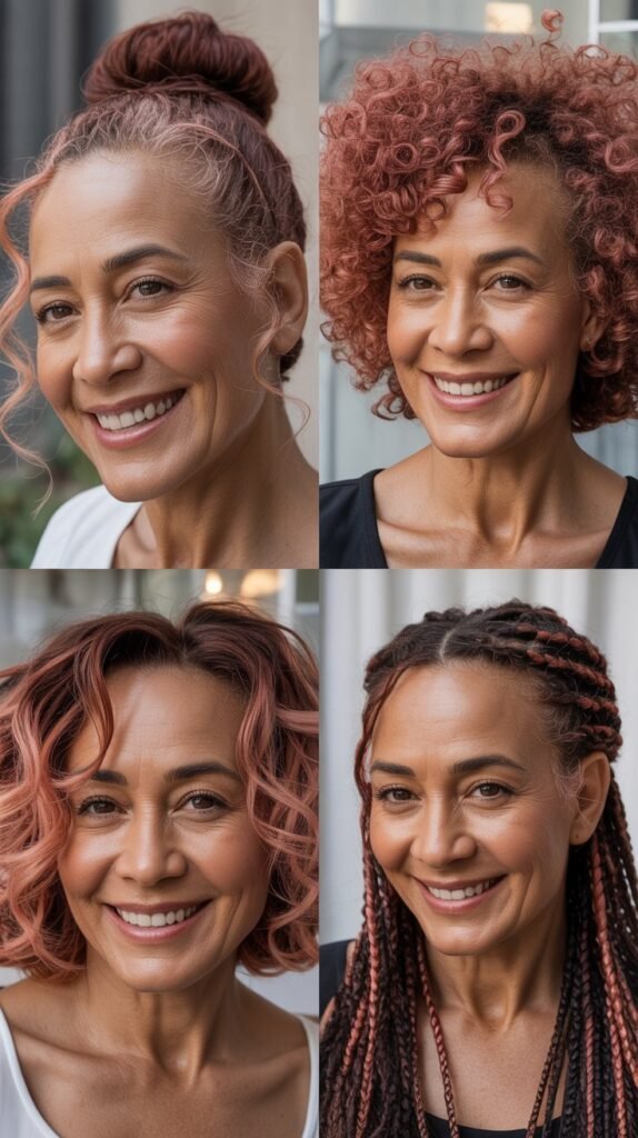 Rose Gold and Copper Highlights