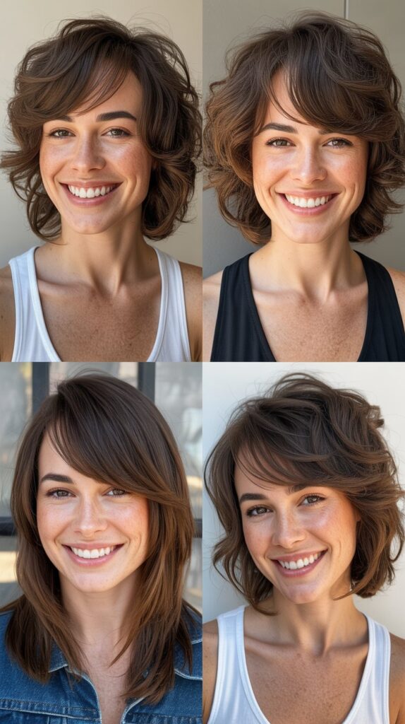 Tousled Layers with Piecey Side Bangs