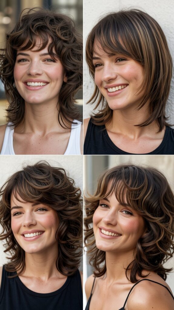  Textured Shag Layers with Bardot Bangs