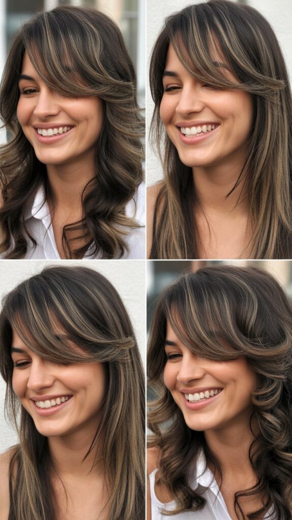 Razored Layers with Long Side-Swept Fringe